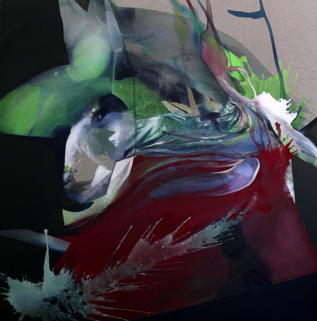 prier 200X200cm acrylique sur toile