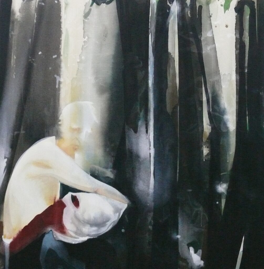 Daddy Don Quichotte acrylique sur toile 120X120cm