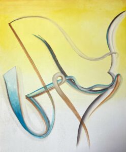 A fresco mortier et pigments sur plaque